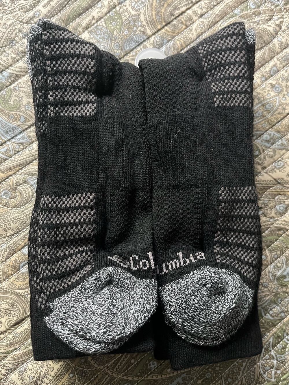 Men’s COLUMBIA Men’s Socks Crew Cushioned Arch Support 6 Pair NWOT